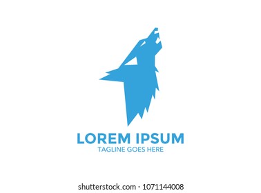 wolf logo. vector illustration. icon