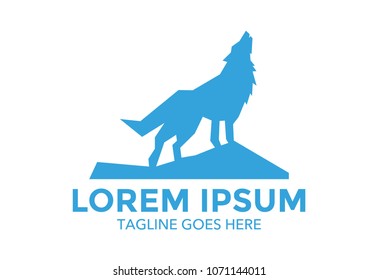 wolf logo. vector illustration. icon