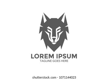 wolf logo. vector illustration. icon