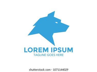 wolf logo. vector illustration. icon