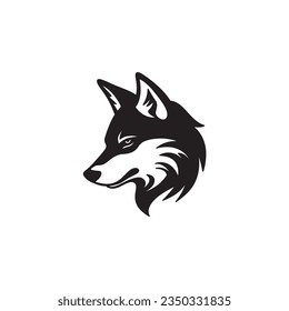 Wolf logo vector isolated on white background