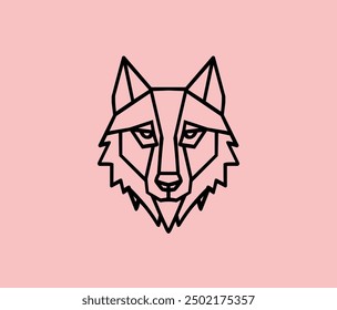 wolf logo, vector, silhouette, husky, animal logo, logos