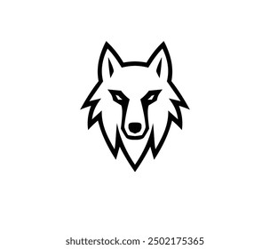 wolf logo, vector, silhouette, husky, animal logo, logos