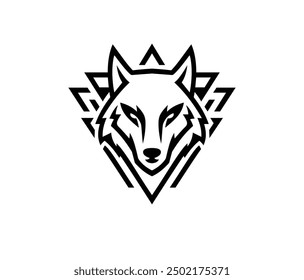 wolf logo, vector, silhouette, husky, animal logo, logos