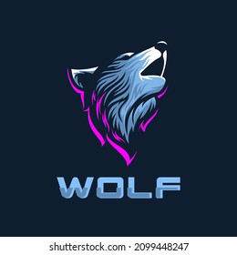 wolf logo vector symbol illustration 
