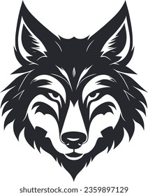 lobo, logotipo, vector, salvaje, animal, naturaleza, cara, zorro, enojado, valiente, ilustración, símbolo, depredador, arte, emblema, cabeza, mascota, cara