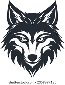 lobo, logotipo, vector, salvaje, animal, naturaleza, cara, zorro, enojado, valiente, ilustración, símbolo, depredador, arte, emblema, cabeza, mascota, cara
