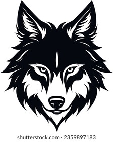 wolf, logo, vector, wild, animal, nature, face, fox, angry, brave, illustration, symbol, predator, art, emblem, head, mascot, face