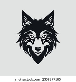 lobo, logotipo, vector, salvaje, animal, naturaleza, cara, zorro, enojado, valiente, ilustración, símbolo, depredador, arte, emblema, cabeza, mascota, cara