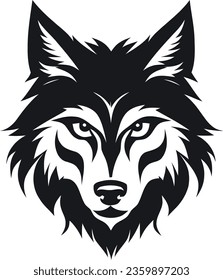 wolf, logo, vector, wild, animal, nature, face, fox, angry, brave, illustration, symbol, predator, art, emblem, head, mascot, face