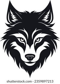wolf, logo, vector, wild, animal, nature, face, fox, angry, brave, illustration, symbol, predator, art, emblem, head, mascot, face