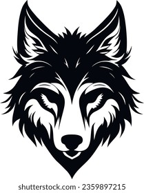 wolf, logo, vector, wild, animal, nature, face, fox, angry, brave, illustration, symbol, predator, art, emblem, head, mascot, face