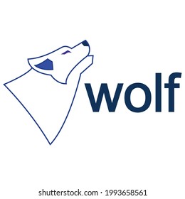 wolf logo, for your bussines,website,app,minimalist and modern logo design