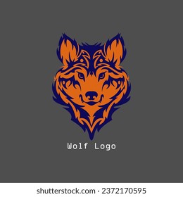 The wolf looks at its prey with a sharp gaze