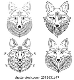 wolf Mandala Coloring Pages Wolf head stylized, 
