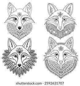 wolf Mandala Coloring Pages Wolf head stylized, 
