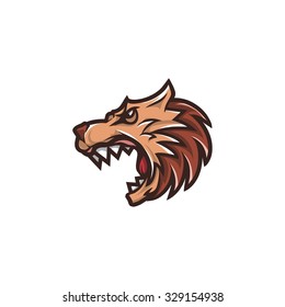 Wolf mascot 