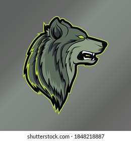 Wolf mascot for game lovers
