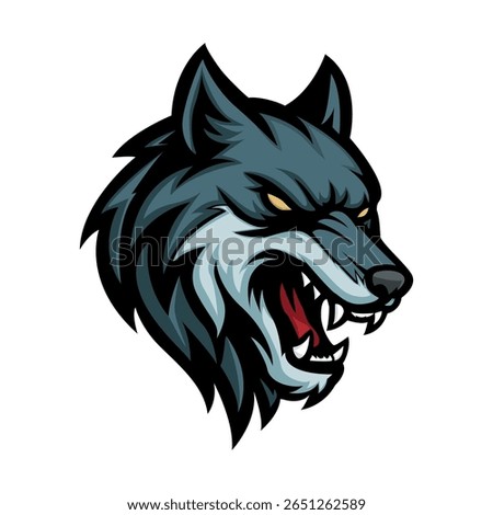 Wolf mascot. wolf head esport logo
