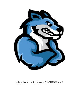 wolf mascot logo design
