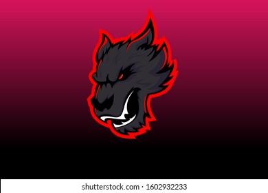 WOLF MASCOT LOGO EPS VECTOR