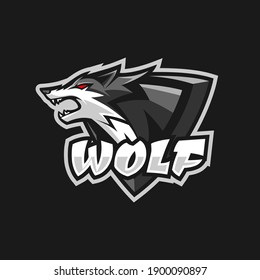 Wolf Mascot Logo Gaming Template