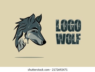 Wolf Mascot Logo Vector ( LOGO WOLF )