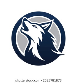 Wolf Mascot Logo Vetor Design para equipes esportivas