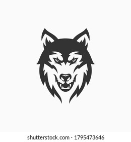 Wolf Mascot Vector Logo Design