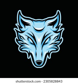 Wolf Mascot Vector Logo Design Illustration