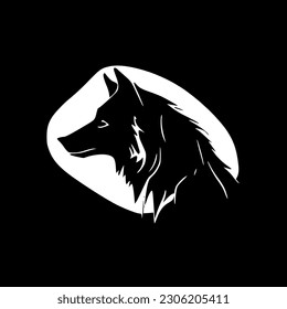 Wolf - Minimalist and Flat Logo - Vector illustration