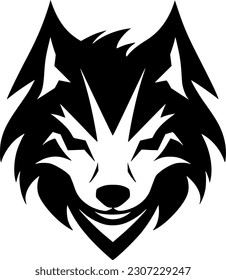 Wolf - Minimalist and Flat Logo - Vector illustration