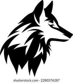 Wolf | Minimalist and Simple Silhouette - Vector illustration