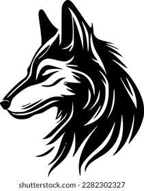 Wolf | Minimalist and Simple Silhouette - Vector illustration