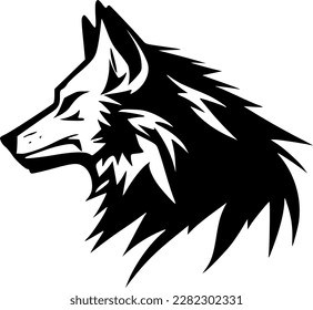 Wolf | Minimalist and Simple Silhouette - Vector illustration