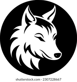 Wolf | Minimalist and Simple Silhouette - Vector illustration