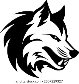 Wolf | Minimalist and Simple Silhouette - Vector illustration