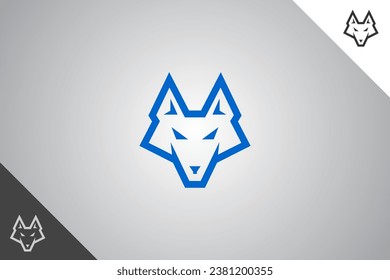 Wolf modern logotype and symbol. Perfect logo for business related to animal, pet and veterinary. Isolated on background. Vector eps 10.