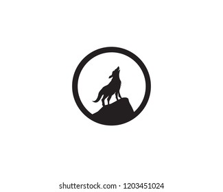 Wolf night black logo and symbol