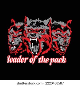 Wolf pack digital design fot t shirts 