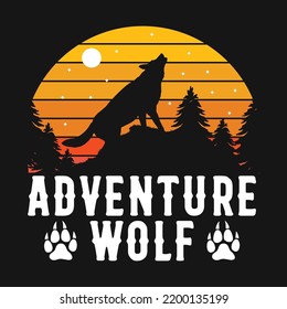 Wolf Pack Vector T-shirt Design