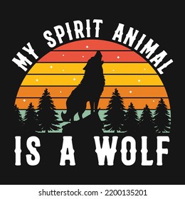 Wolf Pack Vector T-shirt Design