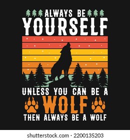 Wolf Pack Vector T-shirt Design