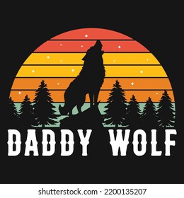 Wolf Pack Vector T-shirt Design