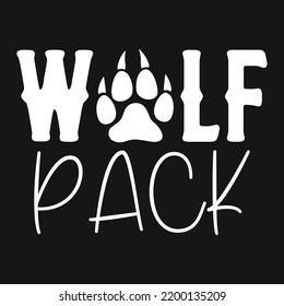 Wolf Pack Vector T-shirt Design