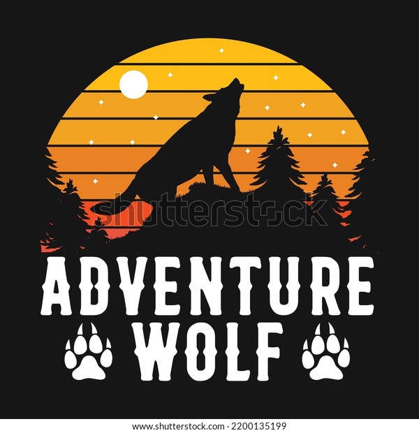 Wolf Pack Vector Tshirt Design Stock Vector (Royalty Free) 2200135199 ...