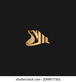 wolf premium logo, wolf tread icon, concept logo 