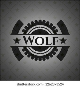 Wolf realistic dark emblem