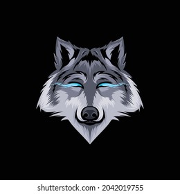 Wolf Realistic Illustration Design Vector