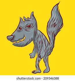 Wolf red eyes